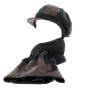 Casquette Gavroche Sylvie Polaire & Simili cuir Grise - Traclet