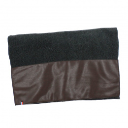 Polar Fleece & Faux Leather Sylvie Scarf - Traclet