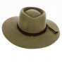 Traveler Big Australian Hat Wool Felt Sand - Scippis