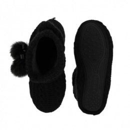 Chaussons bottillons tricot Noir - Isotoner