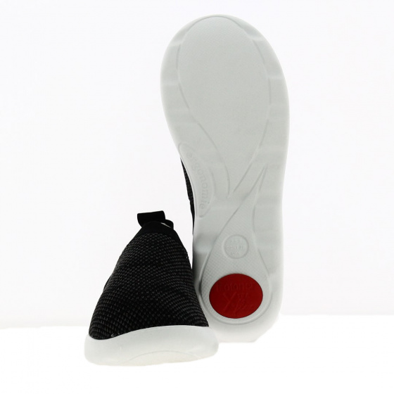 Heather Black Slip-On Stretch Knit Sneakers - Isotoner