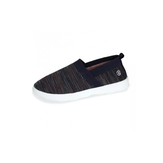 Heather Black Slip-On Stretch Knit Sneakers - Isotoner