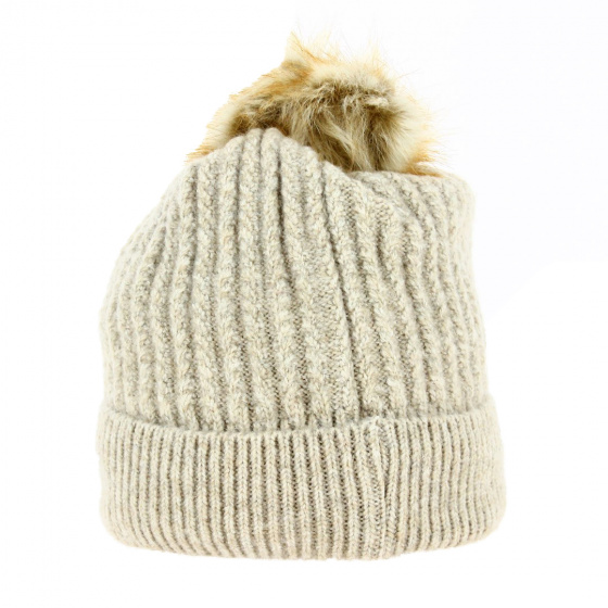 Bonnet Pompon Calida Beige - Pacito