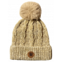 Beige Calida Pompom Beanie - Pacito