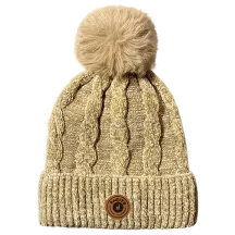 Beige Calida Pompom Beanie - Pacito Reference: 18806| Traclet Hat Shop