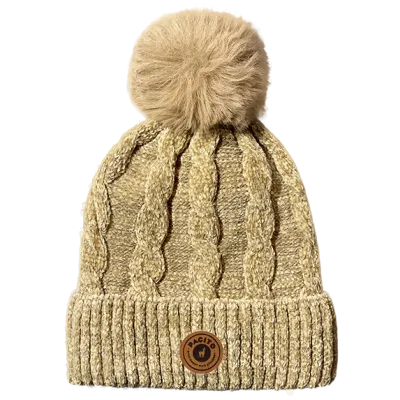 Beige Calida Pompom Beanie - Pacito Reference: 18806| Traclet Hat Shop