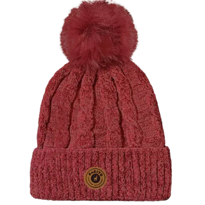 Burgundy Calida Pompom Beanie - Pacito Reference: 18809| Traclet Hat Shop