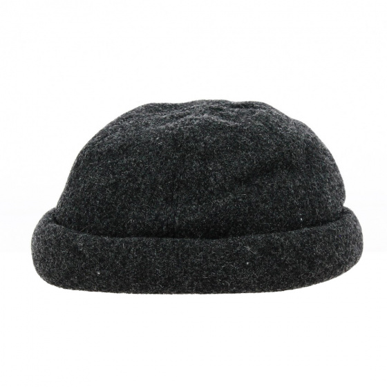 Cooper Anthracite Wool Docker Beanie - Traclet