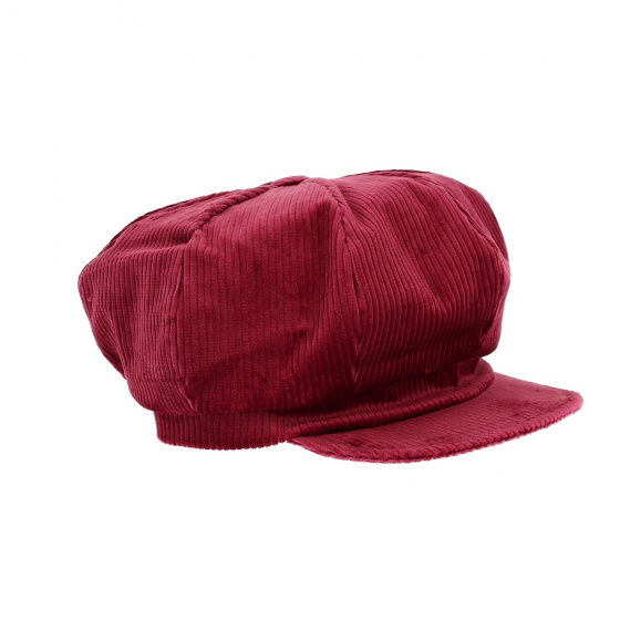 Gavroche cap burgundy velvet La Jota - Traclet
