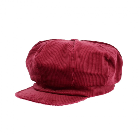 Gavroche cap burgundy velvet La Jota - Traclet
