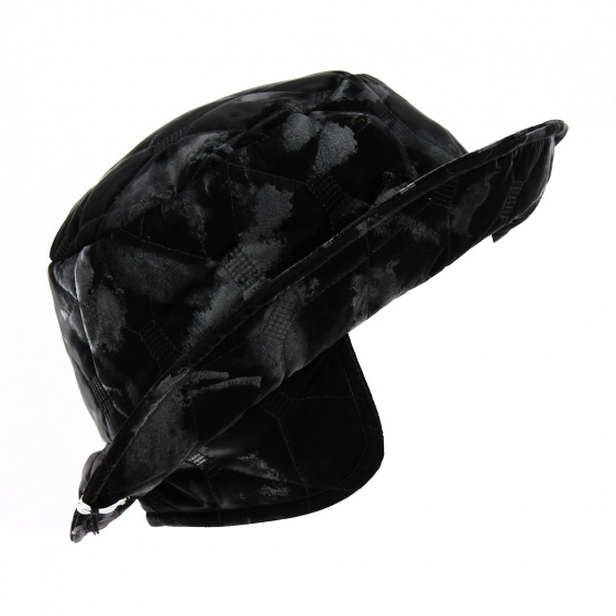 Black Iceland Bob Hat with ear flaps - Traclet