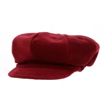 Burgundy Newsboy Cap - Traclet Reference: 18819 | Traclet Hat Shop