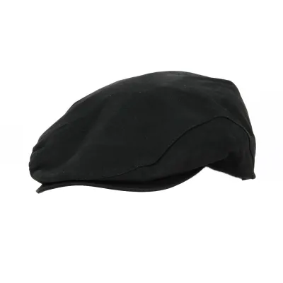 Casquette Plate Amos Cuir Noire - Traclet  Reference : 4289 | Chapellerie Traclet