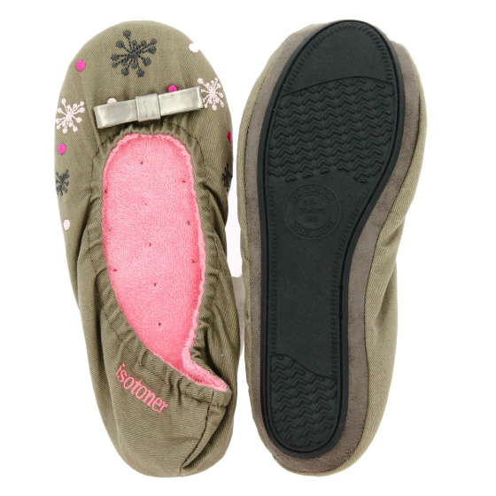 Taupe Ballet Flats - Isotoner