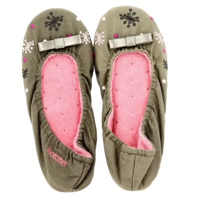 Ballerines Taupe - Isotoner Reference : 18832 | Chapellerie Traclet
