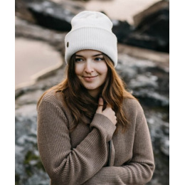 Norden Merino Wool Cuffed Beanie Vanilla - Super Yellow