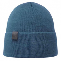 Cuffed Beanie Osto Merino Wool Petrol - Super Yellow