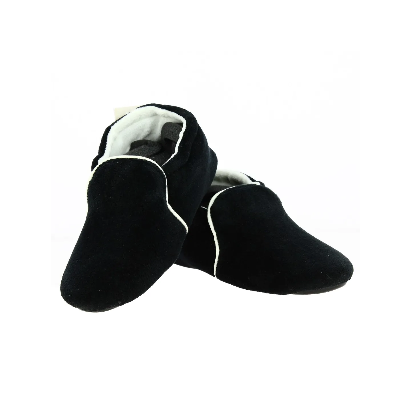 Chaussons Femme Semelles Gomme Noir - Isotoner