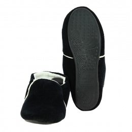 Women's Slippers Black Gum Soles - Isotoner