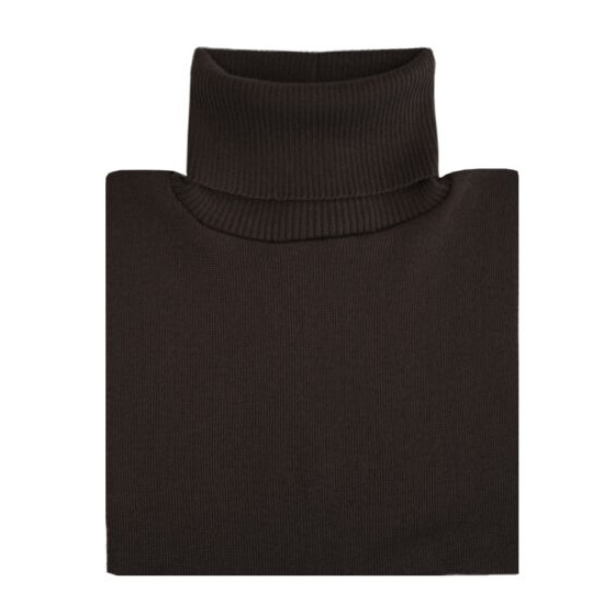 KUURA Turtleneck Merino Wool Black - Super Yellow