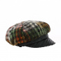 Elsa Brown Wool Newsboy Cap - Traclet