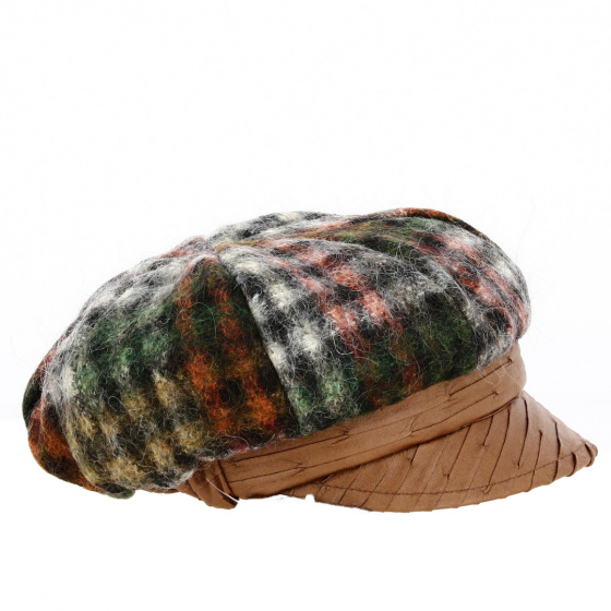 Casquette gavroche Elsa Laine Marron - Traclet