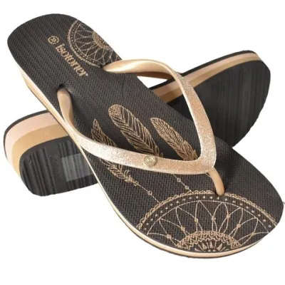 Brown Heel Flip Flops - Isotoner Reference: 15767 |Chapellerie Traclet