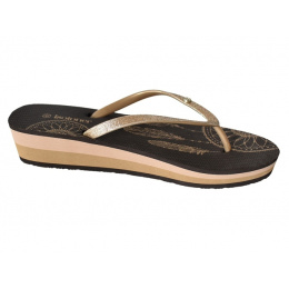 Brown heel flip-flops - Isotoner