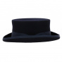 Half Top Hat Felt Wool Navy - Fléchet