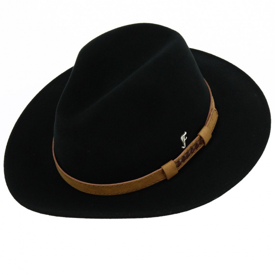 Chapeau Traveller Walky Feutre Laine Noir - Fléchet