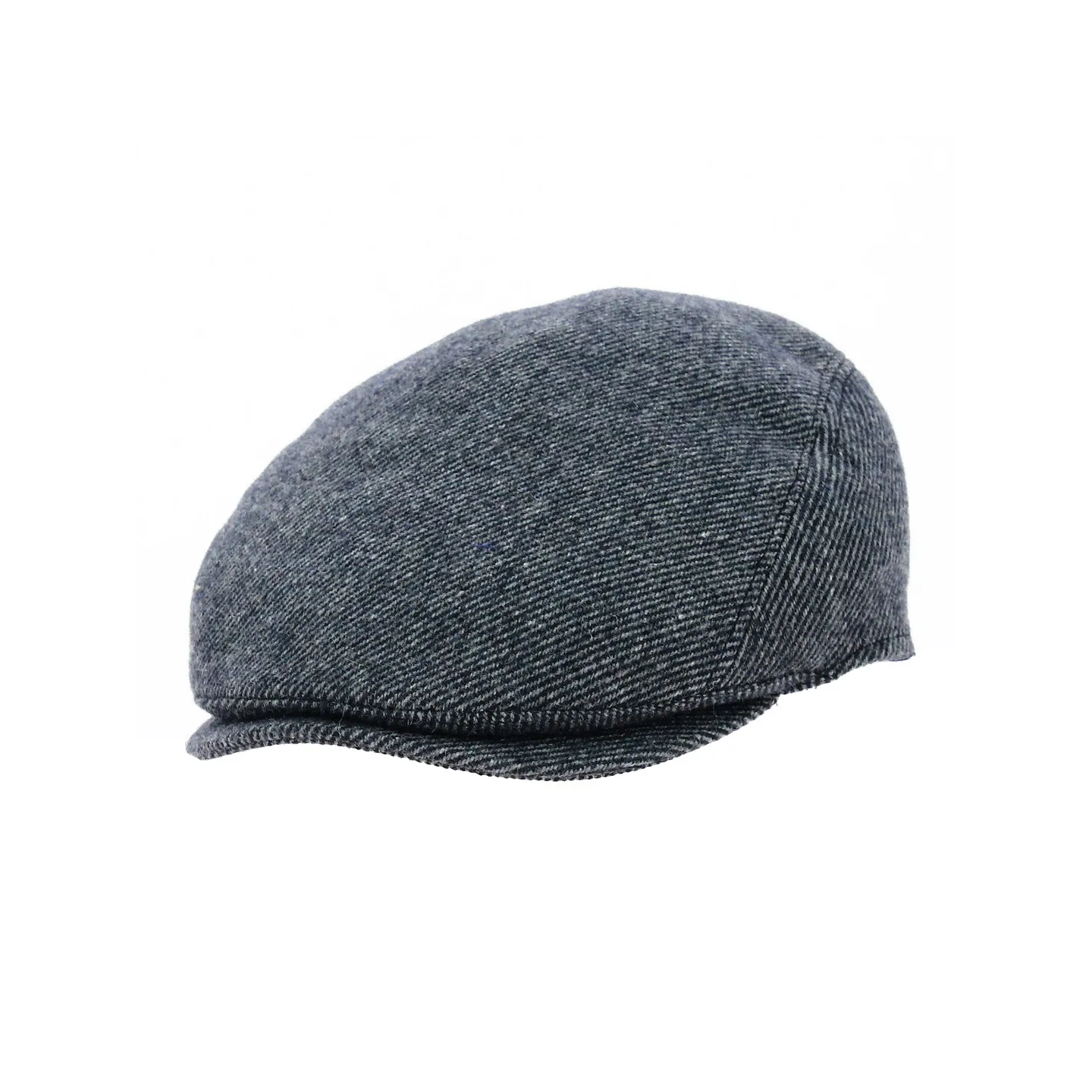 Blue Striped Wool Flat Cap - Flechet Reference: 18857 | Traclet Hat Shop