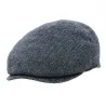 Blue Striped Wool Flat Cap - Flechet Reference: 18857 | Traclet Hat Shop