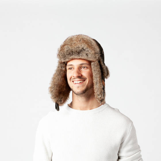 Almond Green Army Rib Bomber Trapper Hat - Barts