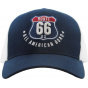 Route 66 Blue & White Snapback Cap - Kbthos