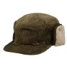 Khaki velvet cap with ear flaps - Barts