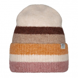 Simonie Tricolor Cream Beanie - Barts