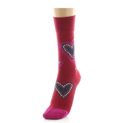 Chaussettes Femme Coeur Laine Made in France - Berthe   Reference : 18900| Chapellerie Traclet
