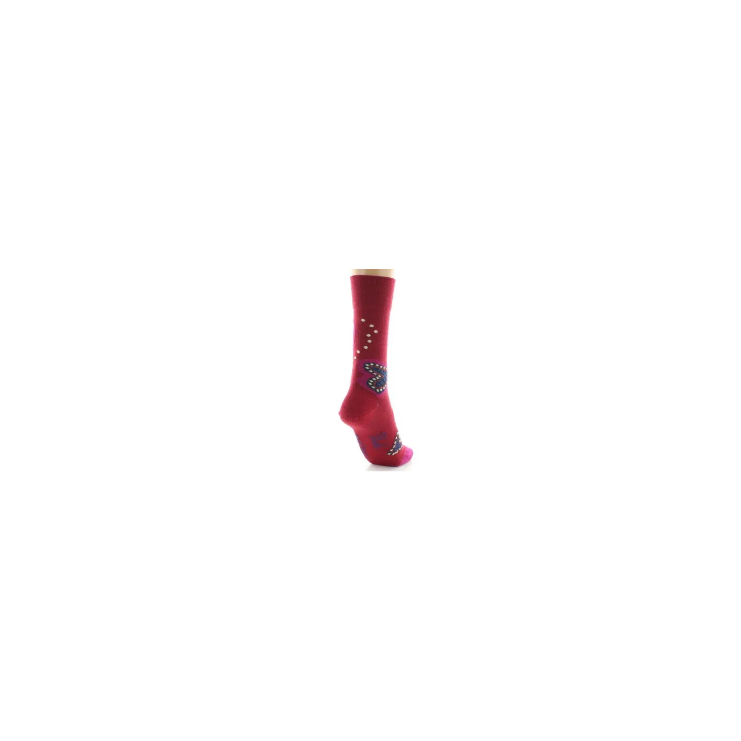 Women's Wool Heart Socks Made in France - Berthe   Reference: 18900| Chapellerie Traclet