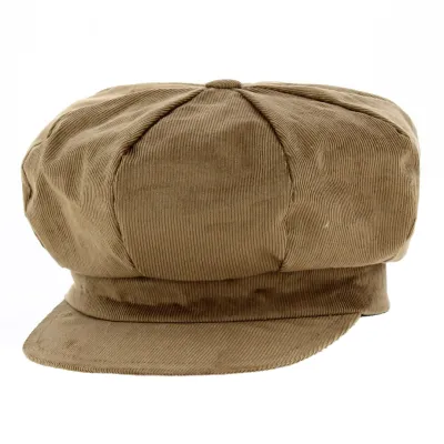 Casquette Gavroche La Jota velours Beige - Traclet réf 13395 - chapellerie Traclet
