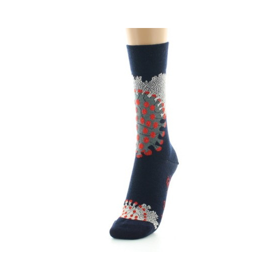 Women's Coral Wool Socks Made in France - Berthe