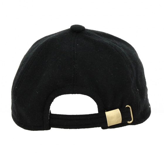 Black Wool Panno Baseball Cap - Traclet