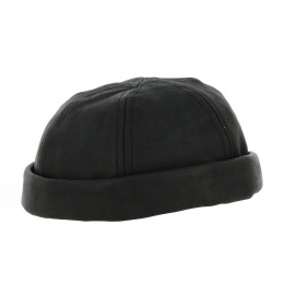 copy of Docker Cap Nappa Black Leather - Traclet