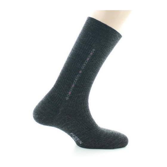 Chaussettes Hommes Jambes Sensibles Anthracite Made in France - Perrin
