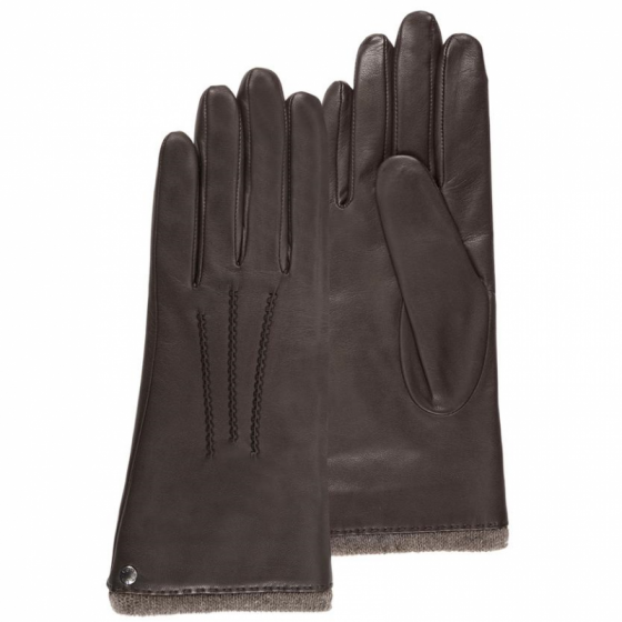 Women's Leather Gloves Lined with Cashmere - Isotoner