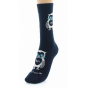 Chaussettes Hibou Coton Marine Made in France - Dagobert