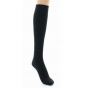 High Mid-Calf Wool Socks Black Made in France - Perrin