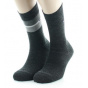 Set of 2 Men's Anthracite Wool Socks Made in France - Perrin
