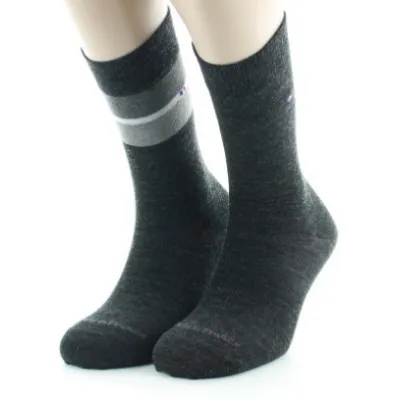 Lot 2 Chaussettes Hommes Anthracite Laine Made in France - Perrin  Reference : 18917| Chapellerie Traclet