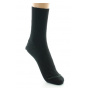 Women's Organic Wool Black Socks Made in France - Perrin