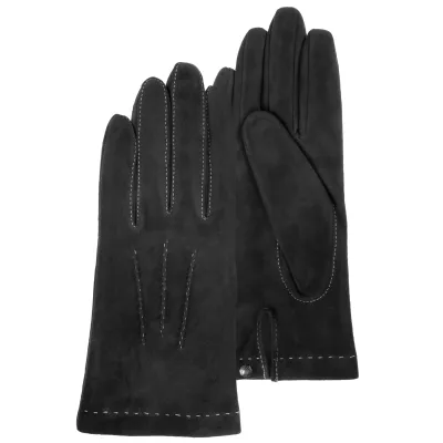 Gants Femme Cuir de chèvre Noir - Isotoner Référence : 15035 | Chapellerie Traclet